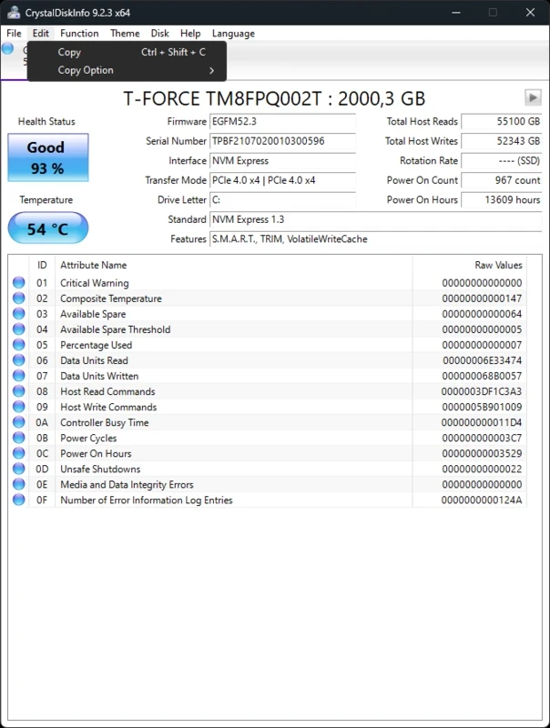 CrystalDiskInfo — screenshot 1