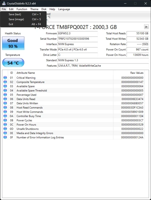 CrystalDiskInfo — screenshot 2
